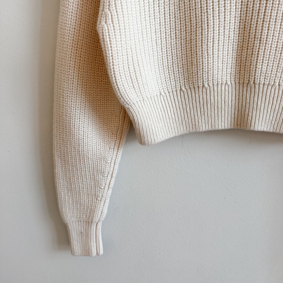 WILFRED • Montpellier Merino Wool Waist Turtleneck in Light Birch - Picture 7 of 14